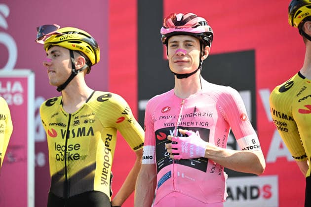 30-05-2026 Giro D italia; Tappa 20 Gemona Del Friuli - Piancavallo; 2026, Visma - Lease A Bike; Vingegaard, Jonas; Piganzoli, Davide; Gemona Del Friuli; 