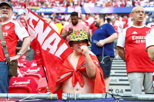Paris Saint-Germain v Arsenal, UEFA Champions League Arsenal Fans during the Paris Saint-Germain v Arsenal UEFA Champions League Final match at the Puskas Arena, Budapest, Hungary on 30 May 2026 Credit: Ian Stephen Every Second Media Editorial use only. All images are copyright Every Second Media Limited. No images may be reproduced without prior permission. Copyright: xIMAGO EveryxSecondxMediax ESM-2017-0021 IanxStephenx xEveryxSecondxMediax