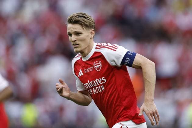 BUDAPEST - Martin Odegaard of Arsenal FC during the UEFA Champions League final between Paris Saint-Germain and Arsenal FC at the Puskas Arena on 30 May 2026, Budapest, Hungary. MAURICE VAN STEEN ANP UEFA Champions League Final 2026 2025-2026 xVIxANPxSportx xMauricexvanxSteenxIVx 559680199 originalFilename: 559680199.jpg
