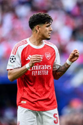 260530 Piero Hincapie of Arsenal during the UEFA Champions League final match between Paris Saint Germain and Arsenal on May 30, 2026 in Budapest Photo Maxim Thore BILDBYRAN kod MT MT1056 fotboll football soccer fotball uefa champions league champions league paris saint germain arsenal bbeng  Copyright: MAXIMxTHORE BB260530MT076