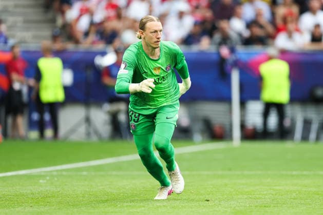 BUDAPEST, HUNGARY - MAY 30: Matvey Safonov of Paris Saint-Germain during the UEFA Champions League 2026 Final between Paris Saint-Germain and Arsenal FC at Puskas Arena on May 30, 2026 in Budapest, Hungary.  Copyright: xRenexNijhuis MBxMediax