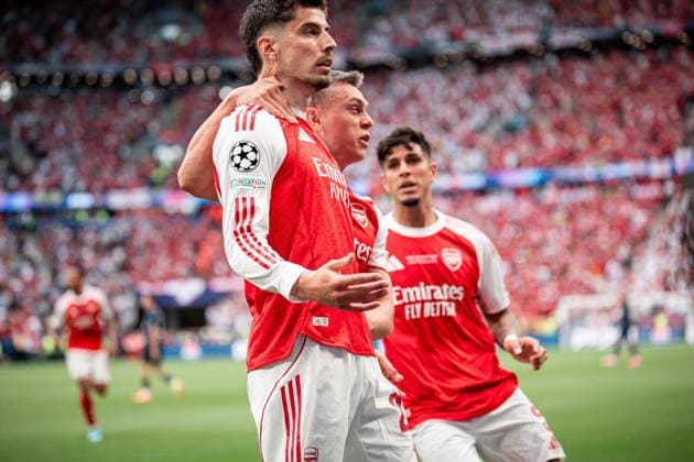 2026.05.30 Budapeszt Paris Saint Germain - Arsenal UEFA Final Ligi Mistrzow PSG ArsenaÅ‚ N z Kai Havertz gol radosc bramka goal Foto Mateusz Porzucek PressFocus 2026.05.30 Budapeszt Paris Saint Germain - Arsenal UEFA Champions League Final, Budapest, Puskas Arena Kai Havertz gol radosc bramka goal Credit: Mateusz Porzucek PressFocus NEWSPIX.PL --- newspix.pl POLAND OUT! 