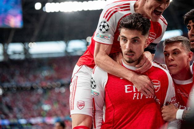 2026.05.30 Budapeszt Paris Saint Germain - Arsenal UEFA Final Ligi Mistrzow PSG ArsenaÅ‚ N z Kai Havertz gol radosc bramka goal Foto Mateusz Porzucek PressFocus 2026.05.30 Budapeszt Paris Saint Germain - Arsenal UEFA Champions League Final, Budapest, Puskas Arena Kai Havertz gol radosc bramka goal Credit: Mateusz Porzucek PressFocus NEWSPIX.PL --- newspix.pl POLAND OUT! 