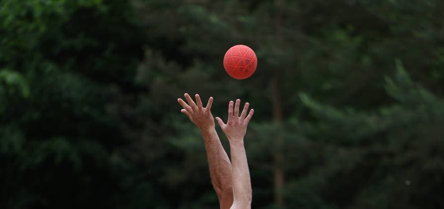 Germany Kelkheim Münster 30 05 2026 Beach handball Hessen Karacho Beach Cup 2026 The Otternasen BHC BADG Münster v l Symbol photo Hands and ball during highball Sport Karacho Beach Cup 2026