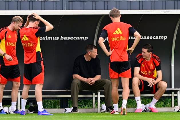 Belgian national football team - FIFA World Cup, WM, Weltmeisterschaft, Fussball 2026 - media activities 30 05 2026 TUBIZE, BELGIUM - MAY 30 : Vertonghen Jan football icon of of Belgium and Vanaken Hans midfielder of Belgium pictured during a training session at the training grounds of the Royal Belgian Football Association ahead of the FIFA World Cup 2026 on May 30, 2026 in Tubize, Belgium, 30 05 2026 Tubize Belgium  Copyright: xJanxDexMeuleneirx