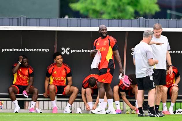 Belgian national football team - FIFA World Cup, WM, Weltmeisterschaft, Fussball 2026 - media activities 30 05 2026 TUBIZE, BELGIUM - MAY 30 : Lukaku Romelu forward of Belgium pictured during a training session at the training grounds of the Royal Belgian Football Association ahead of the FIFA World Cup 2026 on May 30, 2026 in Tubize, Belgium, 30 05 2026 Tubize Belgium  Copyright: xJanxDexMeuleneirx