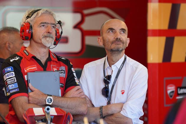 GRAN PREMIO D ITALIA Brembo Motociclismo-Motomondiale GRAN PREMIO D ITALIA Brembo- Autodromo Internazionale del Mugello- 30-05-2026,-MotoGP-Qualifiche - Tissot Sprint Foto Alessandro La Rocca LaPresse in the photo:Gigi Dall Igna -Ducati GRAN PREMIO D ITALIA Brembo Sport- Motomondiale GRAN PREMIO D ITALIA Brembo- Autodromo Internazionale del Mugello- 2026 30 May- Moto GP- Qualifing - Tissot Sprint Photo Alessandro La Rocca LaPresse in the photo:Gigi Dall Igna -Claudio Domenicali -Ducati  Copyright: x AlessandroxLaxRoccax-xLaPressex