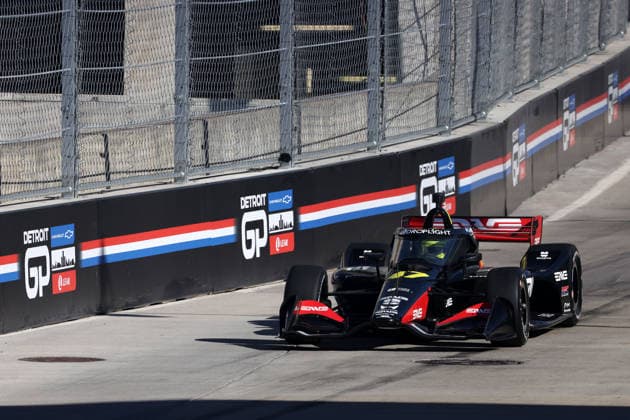 Mike Schumacher GER Honda 47 in 2nd free practice, GP Detroit, Michigan, USA, 30 05 2026, Indycar Series, Rahal Lettermann Lanigan Racing