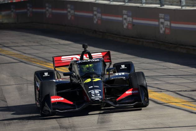 Mike Schumacher GER Honda 47 in 2nd free practice, GP Detroit, Michigan, USA, 30 05 2026, Indycar Series, Rahal Lettermann Lanigan Racing