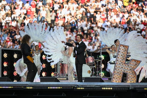 IPA85190804 - The Killers pre-show during the UEFA Champions League 2026 final between Paris Saint-Germain F.C. vs. Arsenal F.C. on May 30, 2026 at the Puskas Arena, Budapest, Hungary  Copyright: xVincenzoxOrlando IPAxSportx xx 85190804