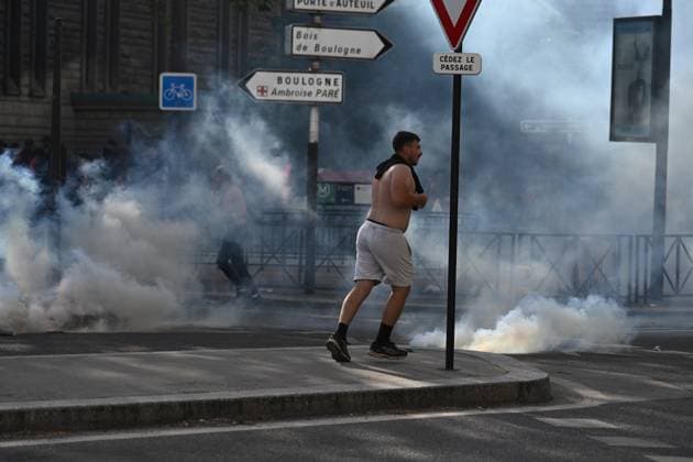 Tensions between PSG fans and the police during the Champions League final in Paris on 30 May 2026. - 30 05 2026 - France Ile-de-France (region) Paris -  JulienxMattiax xLexPictorium LePictorium_0335007