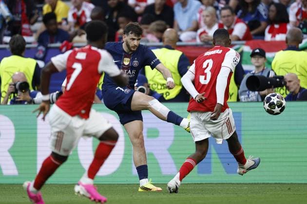 BUDAPEST - Khvicha Kvaratskhelia of Paris Saint-Germain during the UEFA Champions League final between Paris Saint-Germain and Arsenal FC at the Puskas Arena on 30 May 2026, Budapest, Hungary. MAURICE VAN STEEN ANP UEFA Champions League Final 2026 2025-2026 xVIxANPxSportx xMauricexvanxSteenxIVx 559686775 originalFilename: 559686775.jpg
