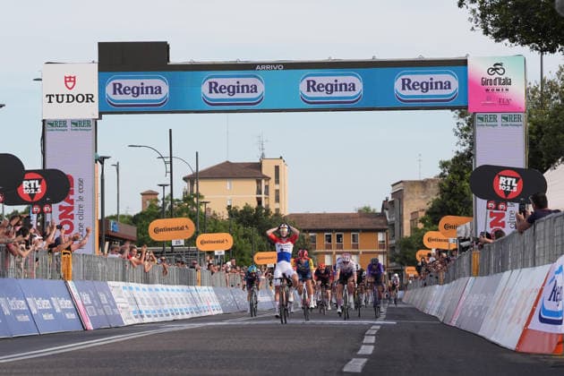 Netherlands™s Lorena Wiebes of Team SD Worx - Protime™s winner of stage during Stage 1 of the Giro d™Italia Women, from Cesenatico to Ravenna, Italy, Saturday, May 30, 2026  Copyright: xDavidexSpada LaPressex