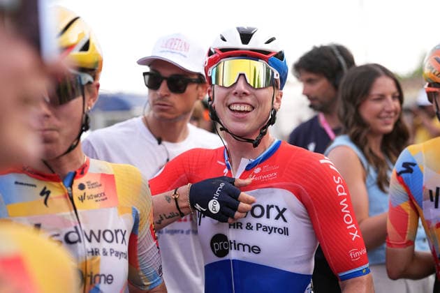 Netherlands™s Lorena Wiebes of Team SD Worx - Protime™s winner of the stage during Stage 1 of the Giro d™Italia Women, from Cesenatico to Ravenna, Italy, Saturday May 30, 2026  Copyright: xMarcoxAlpozzi LaPressex