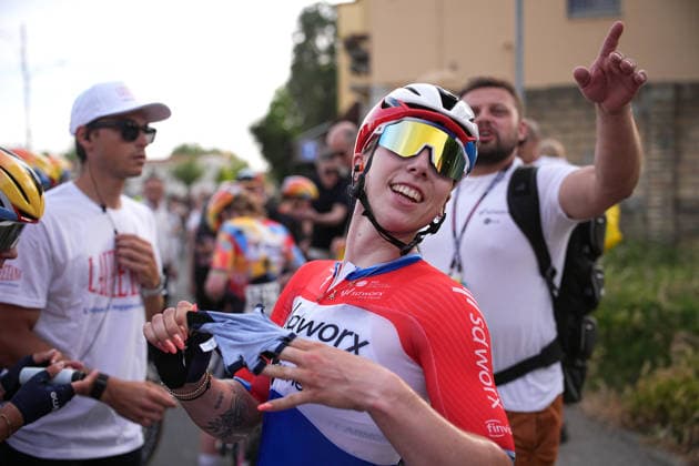 Netherlands™s Lorena Wiebes of Team SD Worx - Protime™s winner of the stage during Stage 1 of the Giro d™Italia Women, from Cesenatico to Ravenna, Italy, Saturday May 30, 2026  Copyright: xMarcoxAlpozzi LaPressex