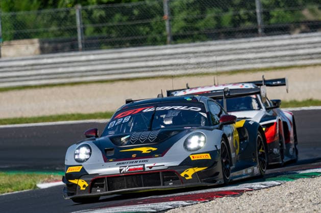 IPA85191049 - Gilles MAGNUS, Robin KNUTSSON and Alessandro GHIRETTI driving the ( 10) Porsche 911 GT3 R EVO of team Boutsen VDS during Monza - Round 3, GT World Challenge race in Monza, Italy, May 30 2026  Copyright: xLucaxRossini IPAxSportx xx 85191049