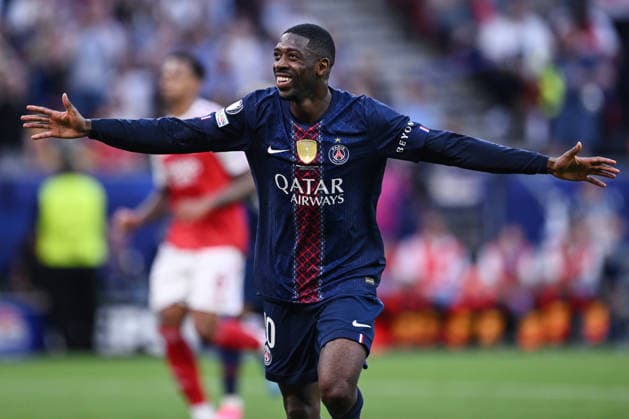 Mg Budapest 30 05 2026 - finale Champions League Paris Saint Germain-Arsenal foto Matteo Gribaudi Image nella foto: esultanza<a gol Ousmane Dembele 