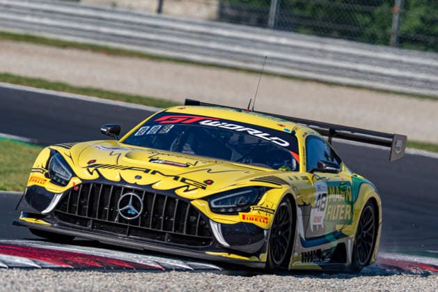 IPA85191033 - Lucas AUER, Luca STOLZ and Maro ENGEL driving the ( 48) Mercedes-AMG GT3 EVO of Mercedes-AMG Team MANN-FILTER during Monza - Round 3, GT World Challenge race in Monza, Italy, May 30 2026  Copyright: xLucaxRossini IPAxSportx xx 85191033
