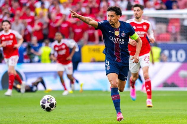 2026.05.30 Budapeszt pilka nozna Final Liga Mistrzow sezon 2025 2026 PSG - Arsenal Londyn N z Marquinhos Foto Gleb Soboliev PressFocus 2026.05.30 Budapest Football - UEFA Champions League final season 2025 2026 PSG - Arsenal London Marquinhos Credit: Gleb Soboliev PressFocus NEWSPIX.PL --- newspix.pl POLAND OUT! 