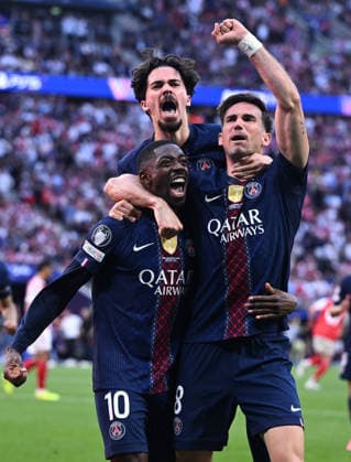 Mg Budapest 30 05 2026 - finale Champions League Paris Saint Germain-Arsenal foto Matteo Gribaudi Image nella foto: esultanza gol Ousmane Dembele 