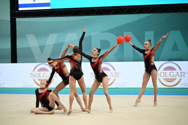 IPA85191381 - Israel Group during European Championships in Rhythmic gymnastics, Rhythmische Sportgymnastik, RSG Gymnastics in Varna, Bulgaria, May 30 2026  Copyright: xFilippoxTomasi IPAxSportx xx 85191381