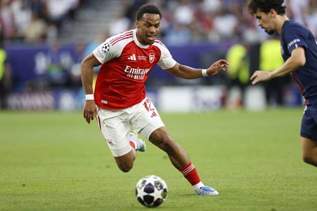 BUDAPEST, 30-05-2026, Puskas Arena, UEFA Champions League Final season 2025 2026 Match between Paris Saint Germain and Arsenal. Picture shows Arsenal player Jurrien Timber Paris Saint Germain - Arsenal  x204057800x Copyright: