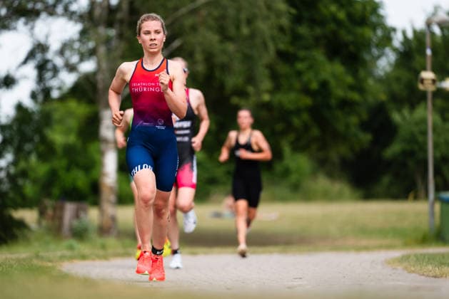 1 Triathlon Bundesliga Kraichgau Muriel Oberlaˆnder GER, Triathlon Team ThuÌˆringen Ubstadt Weiher Germany Copyright: xMarcelxHilgerx