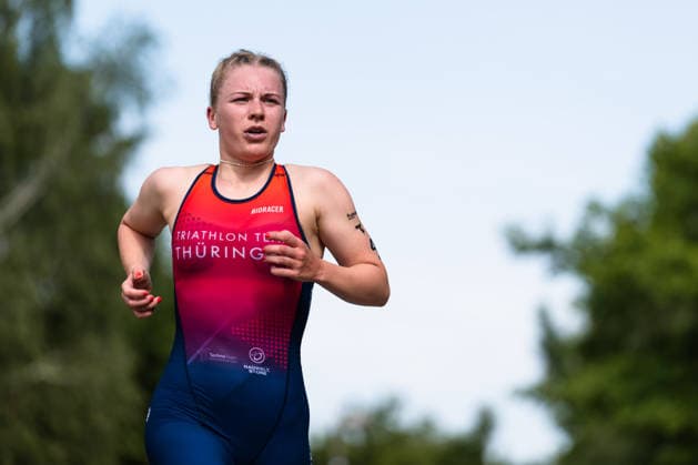 1 Triathlon Bundesliga Kraichgau Jana Millat GER, Triathlon Team ThuÌˆringen Ubstadt Weiher Germany Copyright: xMarcelxHilgerx