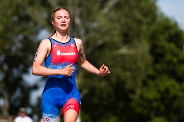 1 Triathlon Bundesliga Kraichgau Lea Straub GER, Soprema Team TSV Mannheim Ubstadt Weiher Germany Copyright: xMarcelxHilgerx