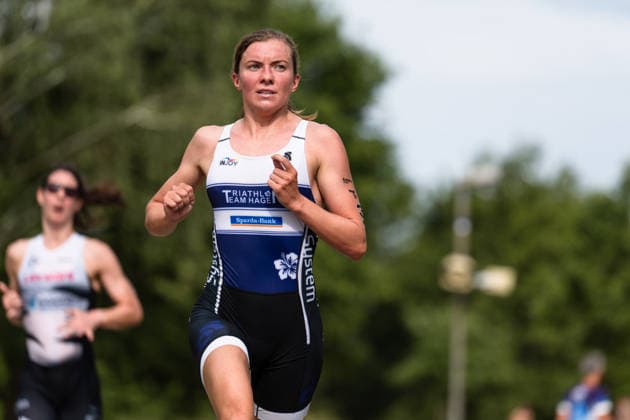 1 Triathlon Bundesliga Kraichgau Tereza Zimovjanova CZE, Sparda Bank Team Hagen Ubstadt Weiher Germany Copyright: xMarcelxHilgerx