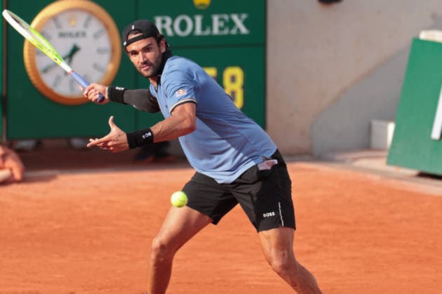 RECORD DATE NOT STATED 30th May 2026; Roland Garros, Paris, France; 2026 French Open Tennis, Day 12; Matteo Berrettini (ITA) forehand against Francisco Comesana (ARG) JonxBromley