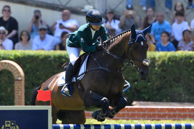 EQUITATION - International Equitation - Piazza di Siena - 93rd CSIO of Rome 2026 Photo by IPA ABACAPRESS.COM85189701 - Chiara Pezzoli (ITA) competes in prix n.7 LORO PIANA Trophy during the CSIO of Rome Piazza di Siena 2026 at Villa Borghese in Rome, Italy on May 30, 2026 (Photo by Fabrizio Corradetti LiveMedia) Rome Italy  Copyright: xIPAxSport ABACAx