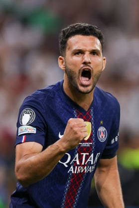 BUDAPEST, HUNGARY - MAY 30: Goncalo Ramos of Paris Saint-Germain during the UEFA Champions League 2026 Final between Paris Saint-Germain and Arsenal FC at Puskas Arena on May 30, 2026 in Budapest, Hungary.  Copyright: xRenexNijhuis MBxMediax