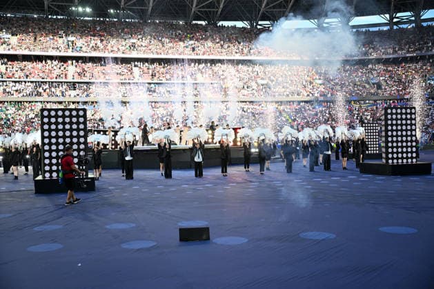 FOOTBALL - UEFA Champions League - Final - Paris Saint-Germain FC vs Arsenal FC Photo by IPA ABACAPRESS.COM85190817 - The Killers pre-show during the UEFA Champions League 2026 final between Paris Saint-Germain F.C. vs. Arsenal F.C. on May 30, 2026 at the Puskas Arena, Budapest, Hungary Budapest Hungary  Copyright: xIPAxSport ABACAx