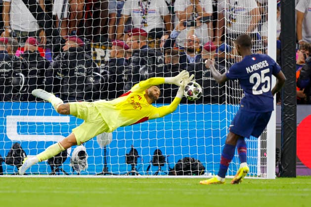 UEFA Champions League Final 2026 Paris Saint Germain Arsenal Budapest, Hungary 20260530 Arsenal goalkeeper David Raya saves the penalty from Paris Saint Germains Nuno Mendes during the Champions League final football match between Paris Saint Germain and Arsenal at Puskas Arena Photo Svein Ove Ekornesvag NTB Budapest Hungary EDITORIAL USE ONLY RESTRICTED USE FOR BETTING COMPANIES  Copyright: xSveinxOvexEkornesvagx xNTBx