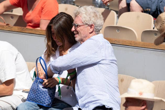 2026 French Open - Celebrities In Stand Day 7 NB Denis Brogniart in stand day 7 during the 2026 French Open at Roland Garros on May 30, 2026 in Paris, France. Photo by Nasser Berzane ABACAPRESS.COM  Copyright: xBerzanexNasser ABACAx