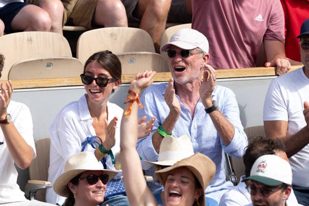 2026 French Open - Celebrities In Stand Day 7 NB Denis Brogniart in stand day 7 during the 2026 French Open at Roland Garros on May 30, 2026 in Paris, France. Photo by Nasser Berzane ABACAPRESS.COM  Copyright: xBerzanexNasser ABACAx