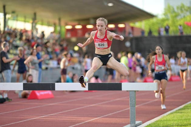 30 05 2026, xkaix, athletics long running night, Karlsruhe v l Kalthoff Kerstin Schulze LG Brillux Münster Karlsruhe kp