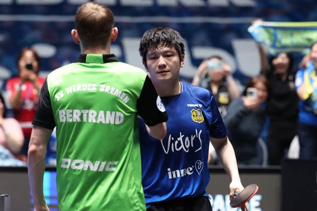 30 05 2026, xrekx, Table Tennis TTBL Final 4, SV Werder Bremen 1 FC Saarbrücken TT v l Fan Zhendong 1 FC Saarbruecken TT Winner Match 4 DFL DFB REGULATIONS PROHIBIT ANY USE OF PHOTOGRAPHS as IMAGE SEQUENCES and or QUASI VIDEO Frankfurt am Main