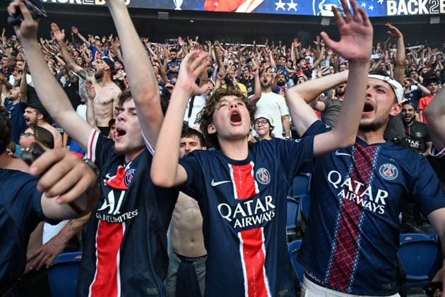 Football, CL, Final, Paris St Germain - FC Arsenal, Public Viewing at the Princes Park Stadium in Paris
