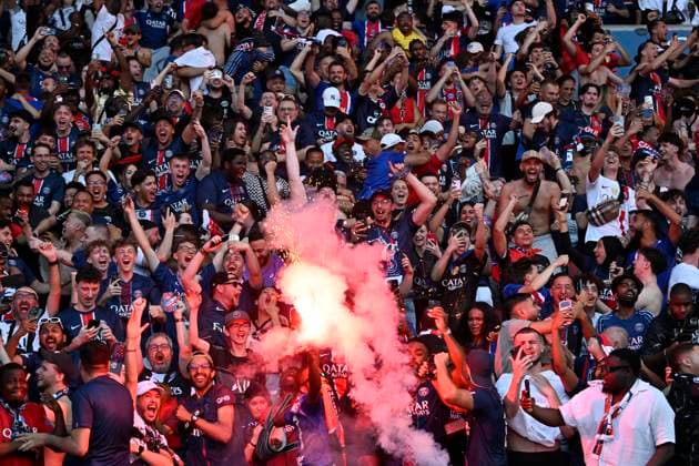 PSG - Arsenal retransmission de la finale PHOTOPQR OUEST FRANCE Stéphane Geufroi ; Paris ; 30 05 2026 ; Le Paris Saint-Germain affronte Arsenal en finale de la Ligue des Champions ce samedi 30 mai à Budapest. Pour l occasion, le club parisien organise une retransmission au Parc des Princes, devant 48 000 supporters. - Live coverage of the UEFA Champions League final between Paris Saint-Germain and Arsenal F.C. this Saturday, May 30, at 6:00 p.m., at the Parc des Princes in Paris Paris France  Copyright: xPHOTOPQR OUESTxFRANCE MAXPPPxStéphanexGeufroix 20260530OFR3191 20260530OFR3191