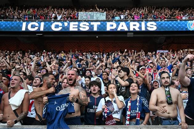 PSG - Arsenal retransmission de la finale PHOTOPQR OUEST FRANCE Stéphane Geufroi ; Paris ; 30 05 2026 ; Le Paris Saint-Germain affronte Arsenal en finale de la Ligue des Champions ce samedi 30 mai à Budapest. Pour l occasion, le club parisien organise une retransmission au Parc des Princes, devant 48 000 supporters. - Live coverage of the UEFA Champions League final between Paris Saint-Germain and Arsenal F.C. this Saturday, May 30, at 6:00 p.m., at the Parc des Princes in Paris Paris France  Copyright: xPHOTOPQR OUESTxFRANCE MAXPPPxStéphanexGeufroix 20260530OFR3196 20260530OFR3196