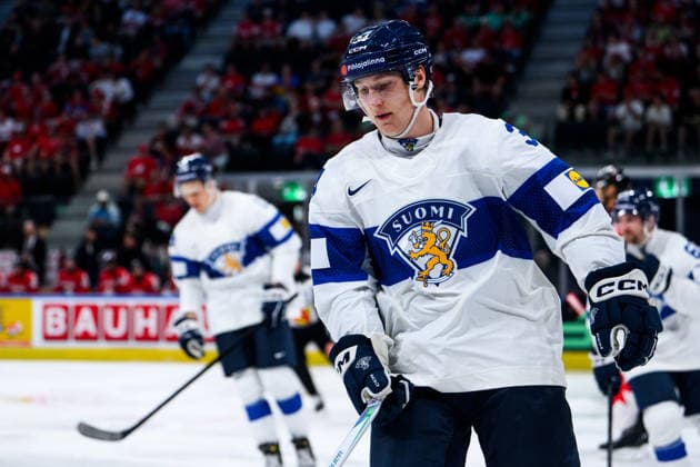 260530 Aatu Räty of Finland during the 2026 IIHF Ice Hockey World Championship semifinal match between Canada and Finland on May 30, 2026 in Zürich Photo Jesper Zerman BILDBYRAN kod JZ JZ0738 ishockey ice hockey ishockey vm 2026 vm 2026 iihf world championship semifinal semifinals kanada canada finland bbeng  Copyright: JESPERxZERMAN BB260530JZ128