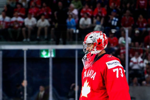 260530 Jet Greaves of Canada during the 2026 IIHF Ice Hockey World Championship semifinal match between Canada and Finland on May 30, 2026 in Zürich Photo Jesper Zerman BILDBYRAN kod JZ JZ0738 ishockey ice hockey ishockey vm 2026 vm 2026 iihf world championship semifinal semifinals kanada canada finland bbeng  Copyright: JESPERxZERMAN BB260530JZ131