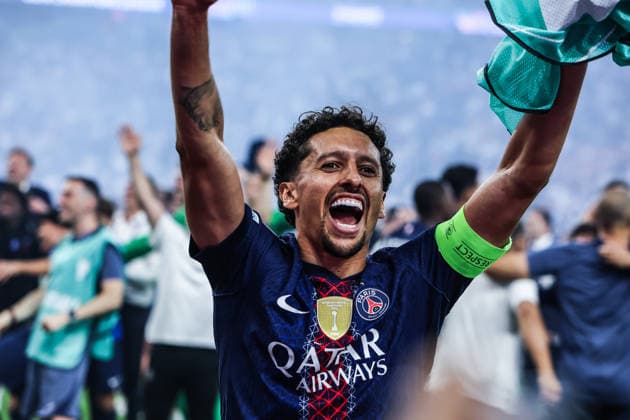 Sport, Football, UEFA Champions League Season 2025 2026 Final Paris Saint Germain FC Arsenal 30 05 2026, Puskas Arena Budapest Marquinhos Paris Budapest Puskas Arena Hungary