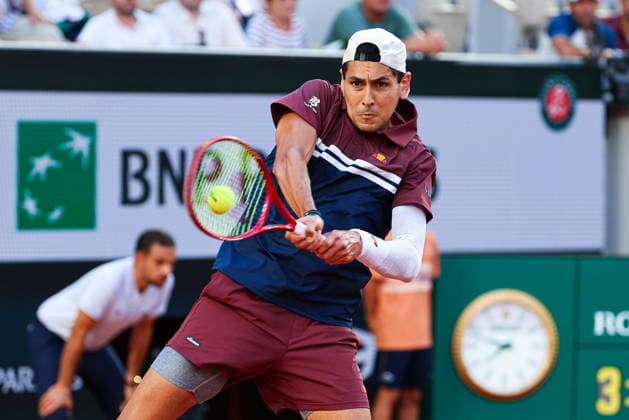 2026.05.30 Paryz Tenis French Open Roland Garros 2026 Moise Kouame - Alejandro Tabilo N z Alejandro Tabilo Foto Pawel Andrachiewicz PressFocus 2026.05.30 Paris Tennis - French Open Roland Garros 2026 Moise Kouame - Alejandro Tabilo Alejandro Tabilo Credit: Pawel Andrachiewicz PressFocus NEWSPIX.PL --- newspix.pl POLAND OUT! 
