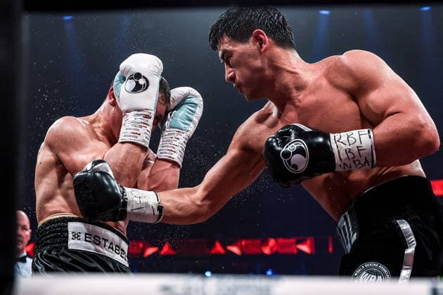 RUSSIA, YEKATERINBURG - MAY 31, 2026: Russia s Dmitry Bivol (R) and Germany s Michael Eifert fight in their main event bout over the IBF and WBA World Light Heavyweight Champion titles as part of an RCC Boxing event at the UGMK Arena RCC Boxing Event In Yekaterinburg, Russia  - ZUMAt113 20260531_zaa_t113_011 Copyright: xDonatxSorokinx