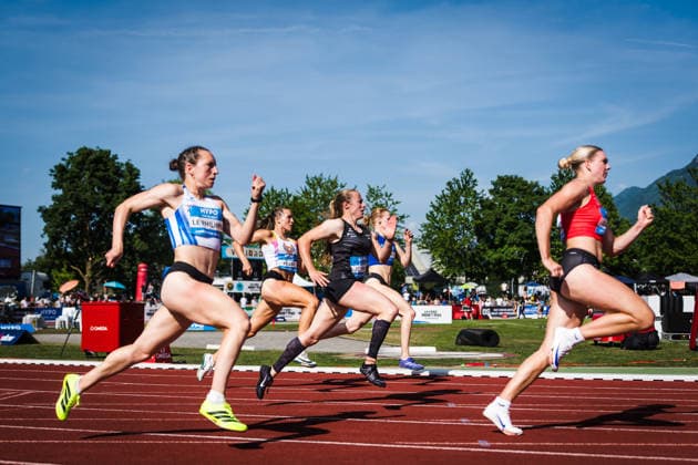 51 Hypomeeting, Goetzis AT , 30 05 2026 GOETZIS, SWITZERLAND MAY 30 Sandra ROETHLIN of Switzerland, center, competes in the 200 m of the womens heptathlon at the 51 Hypomeeting, Goetzis AT on May 30, 2026 in Goetzis, Switzerland Copyright: xBEAUTIFULxSPORTS UlfxSchillerx