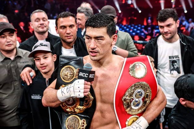 RUSSIA, YEKATERINBURG - MAY 31, 2026: Russia s Dmitry Bivol celebrates winning his main event bout against Germany s Michael Eifert over the IBF and WBA World Light Heavyweight Champion titles as part of an RCC Boxing event at the UGMK Arena RCC Boxing Event In Yekaterinburg, Russia  - ZUMAt113 20260531_zaa_t113_027 Copyright: xDonatxSorokinx