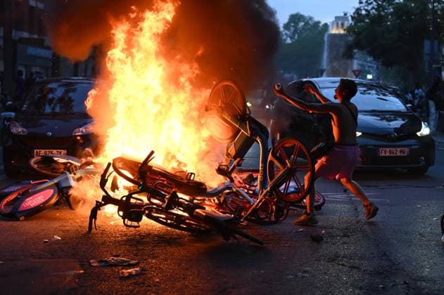 Tensions between PSG fans and the police following PSG’s victory over Arsenal in the Champions League final in Paris on 30 May 2026. - 30 05 2026 - France Ile-de-France (region) Paris -  JulienxMattiax xLexPictorium LePictorium_0335086